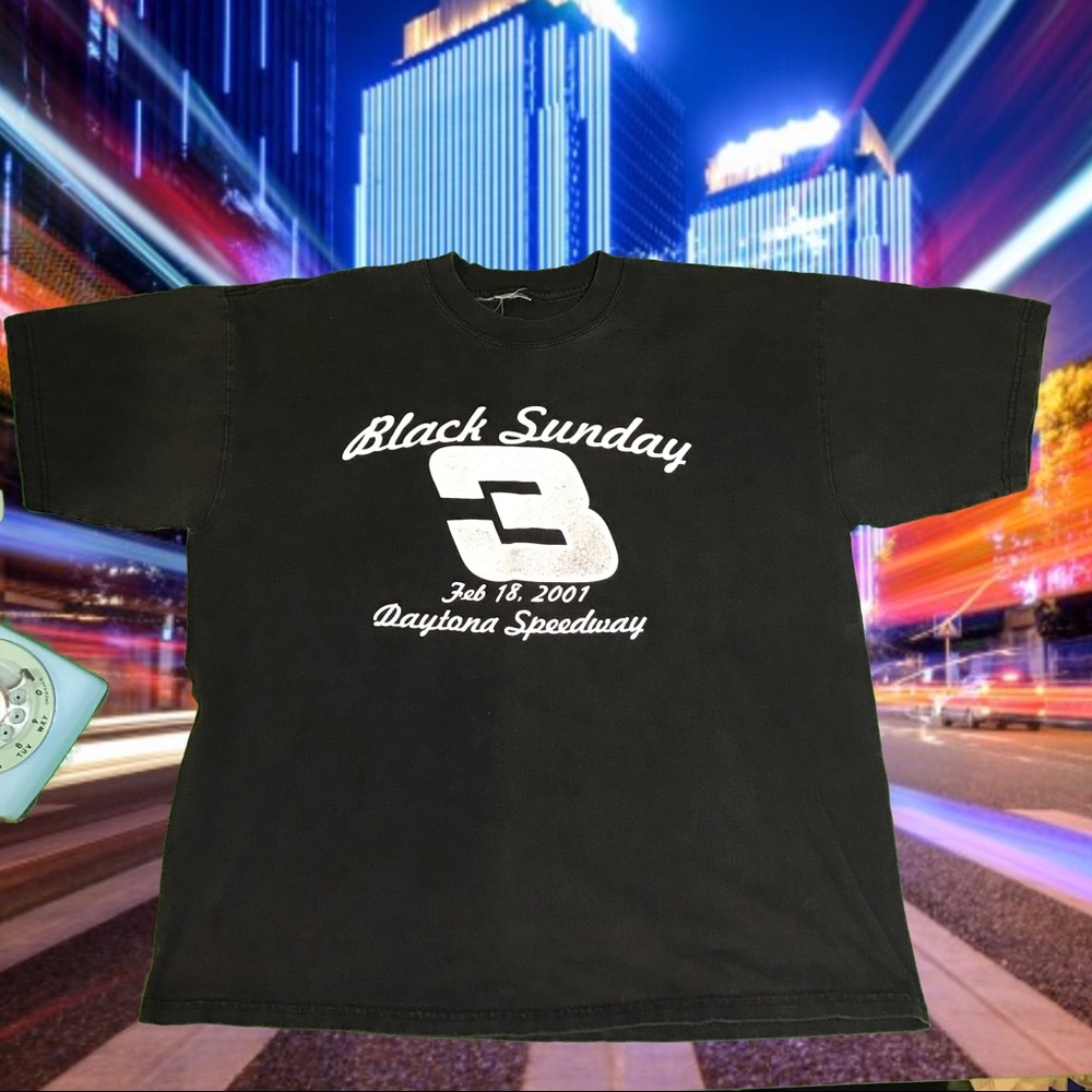 RARE DALE Earnhardt T Shirt #3 XL Black Sunday